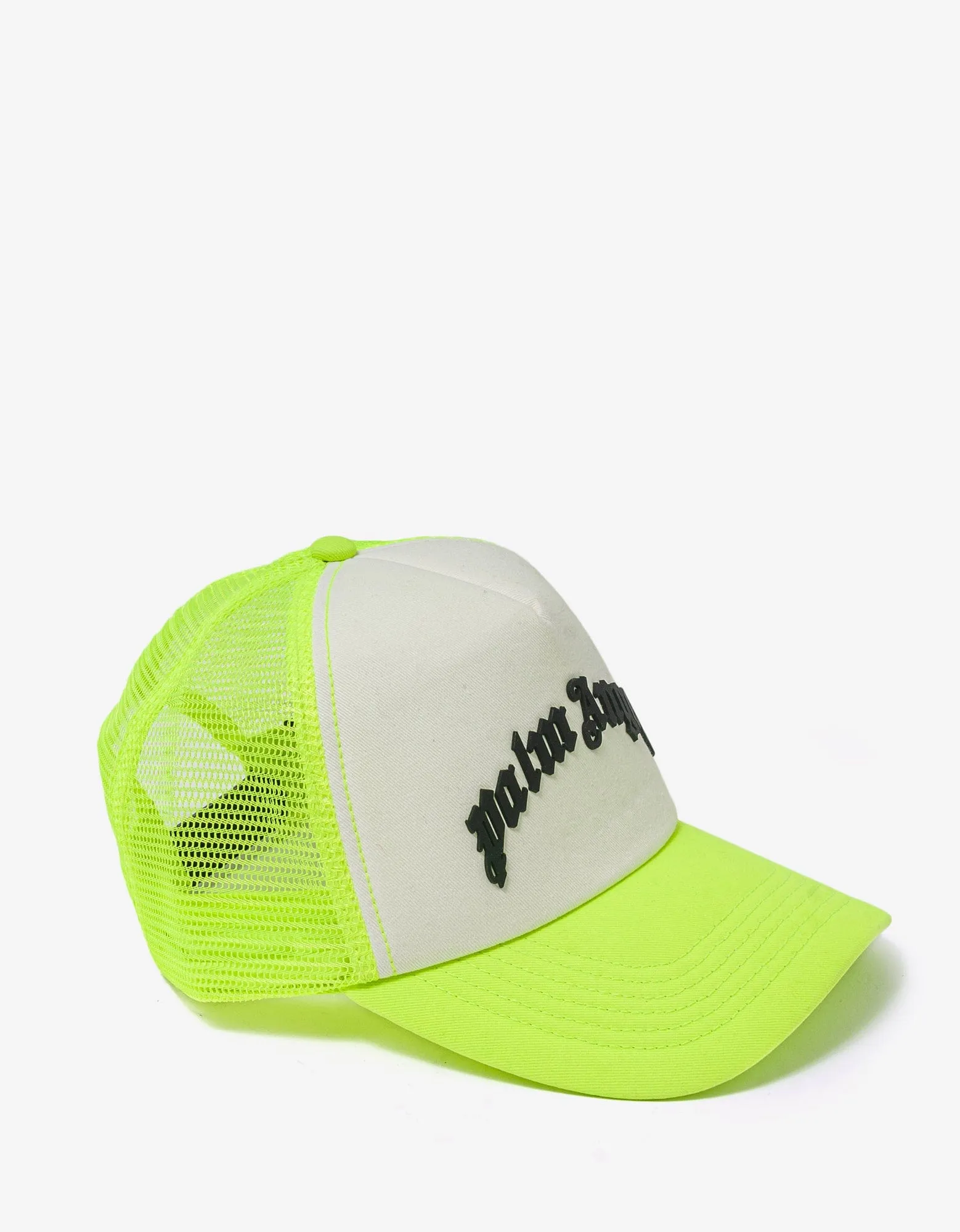 Yellow Curved Logo Trucker Hat