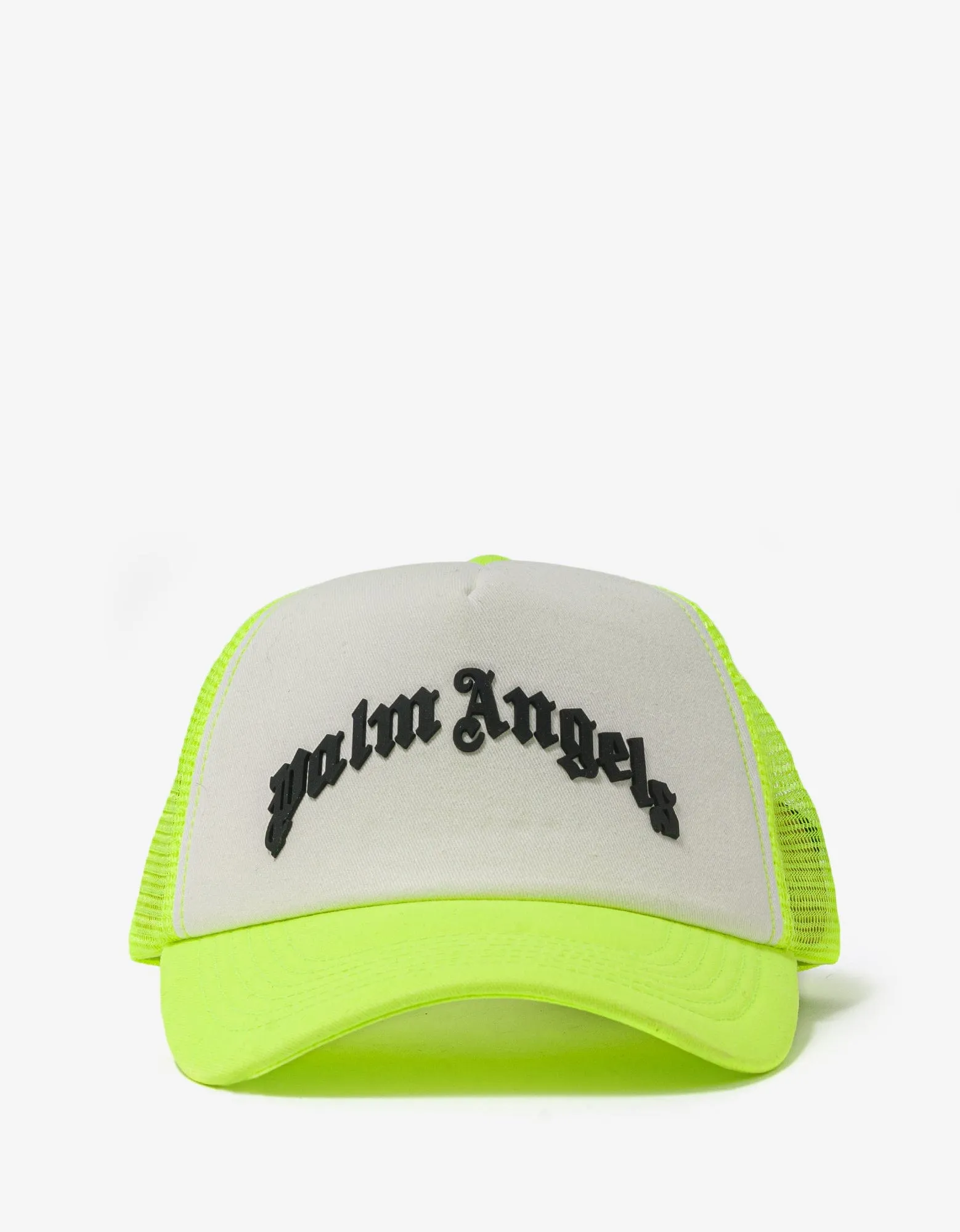 Yellow Curved Logo Trucker Hat