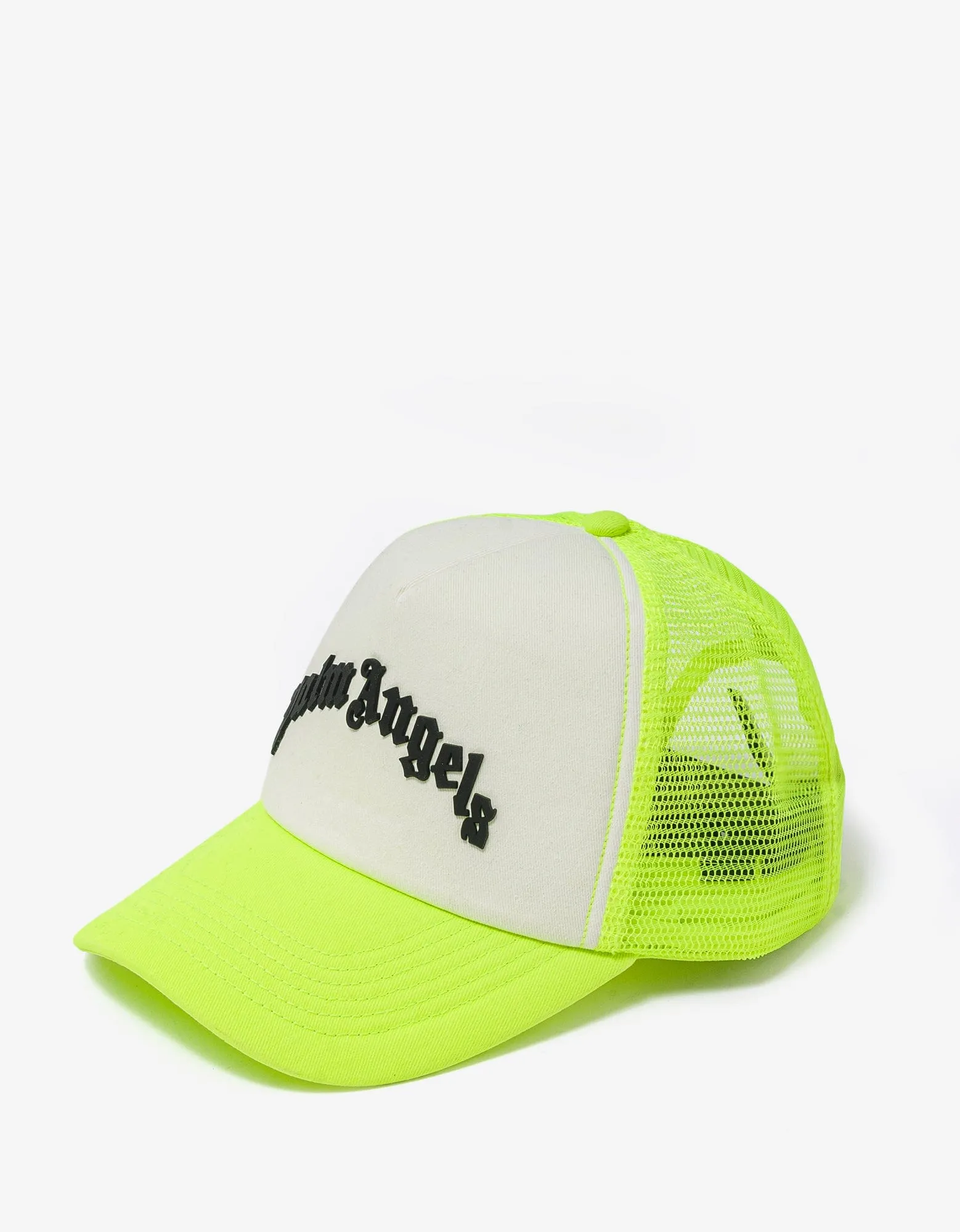 Yellow Curved Logo Trucker Hat