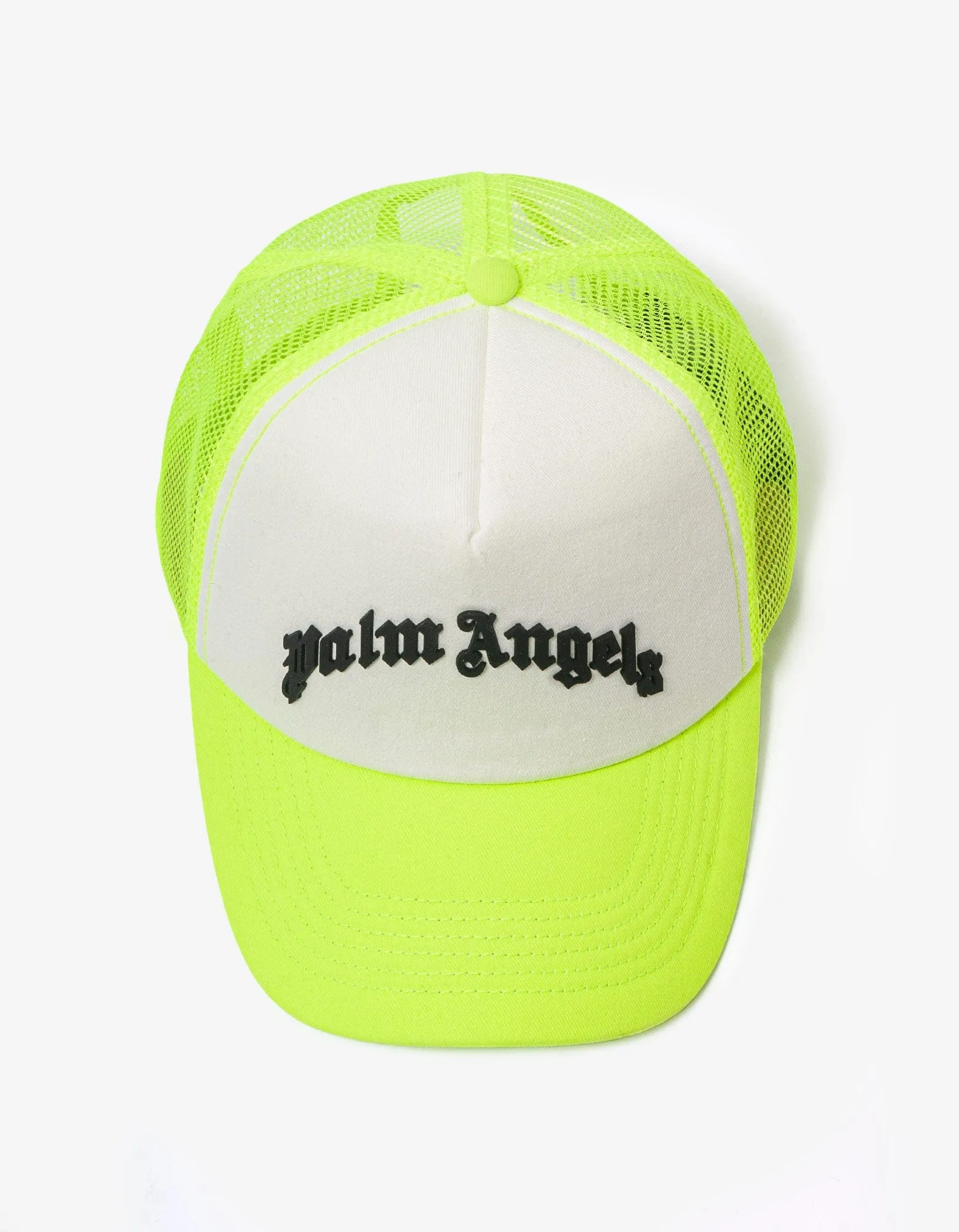 Yellow Curved Logo Trucker Hat