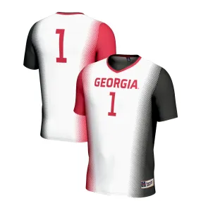 Youth GameDay Greats #1 White Georgia Bulldogs Women's Soccer Lightweight Fashion Jersey