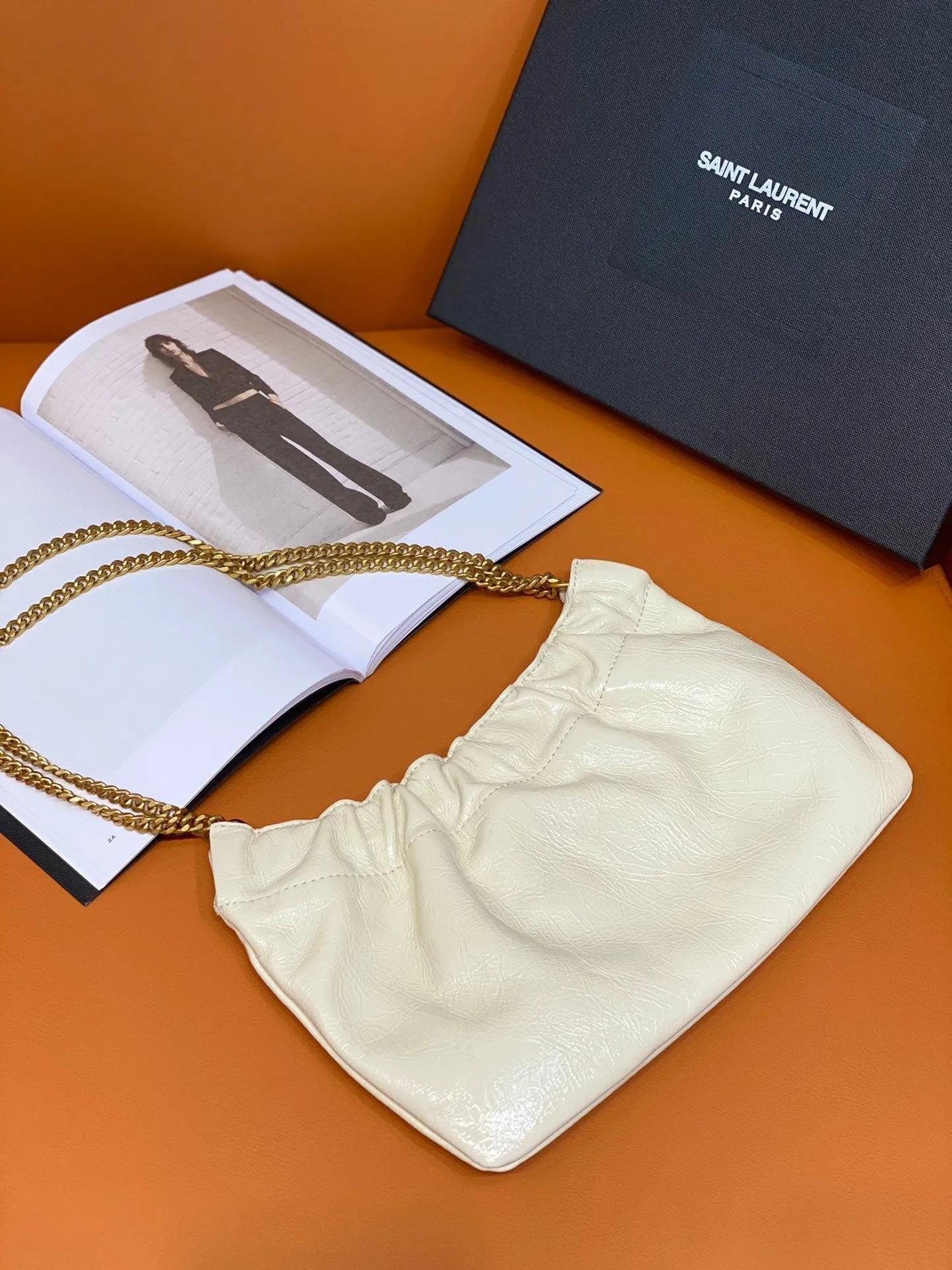 Yves Saint Laurent Mini Shoulder Bag White