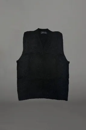 ZAMBESI   ALPACA VEST IN CARBON, W24