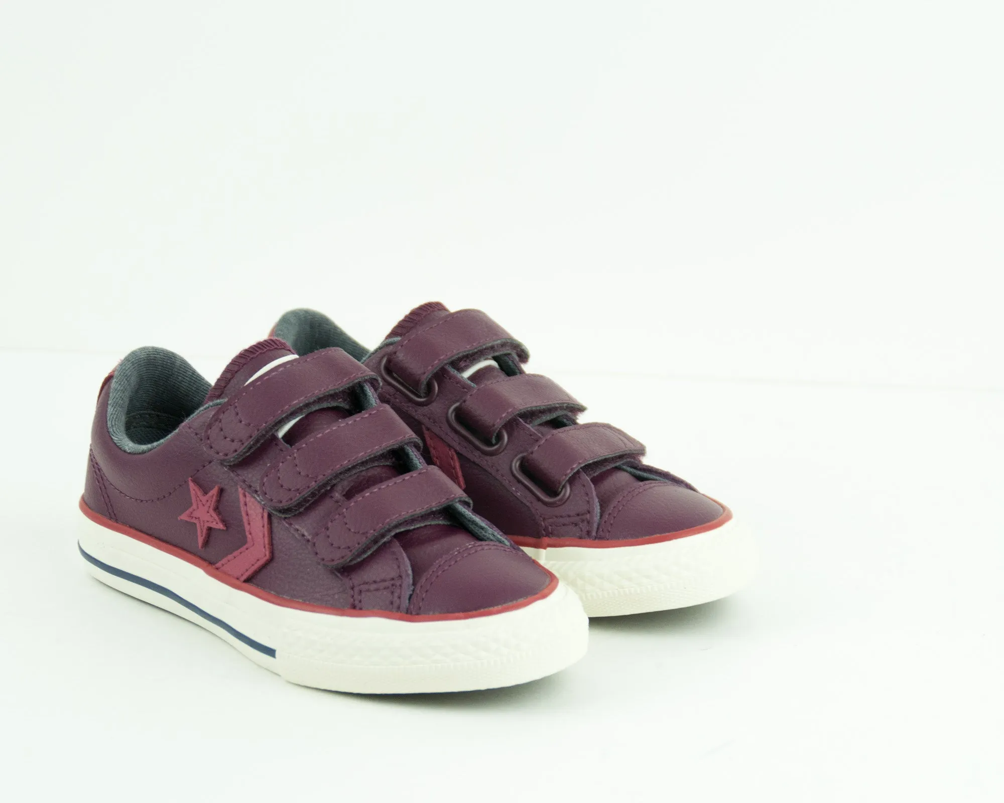 ZAPATILLA DE NIÑO - CONVERSE - 658157C STAR PLAYER EV 3V LEATHER OX DARK SANGRIA PORT EGRET