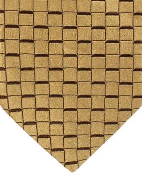 Zilli Silk Tie Taupe Basketweave - Wide Necktie SALE