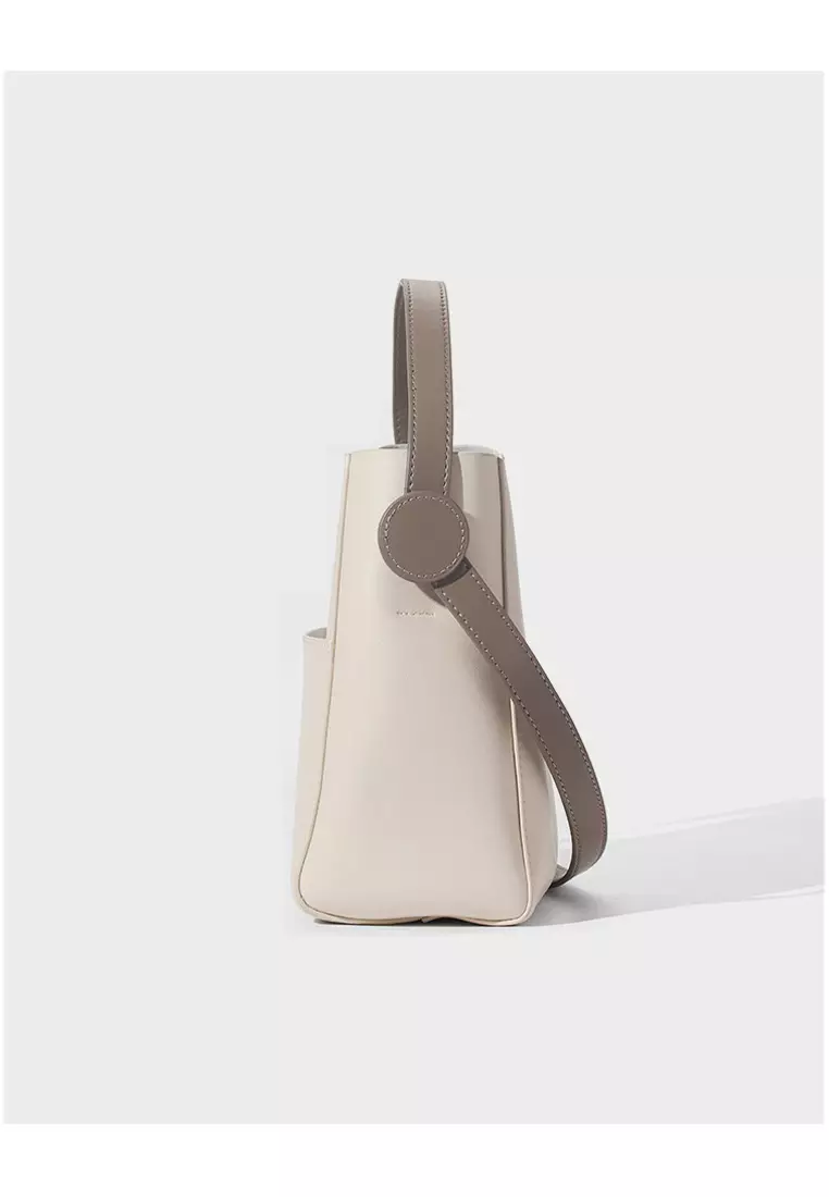 ZITIQUE High-end leather bucket bag