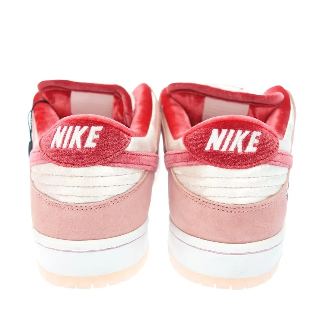 新品同様◆ナイキSB × ストレンジラブ スニーカー ダンク DUNK LOW PRO QS バレンタインデー 赤系 メンズ 27.5cm CT2552-800 NIKE×STRANGE LOVE【AFD1】